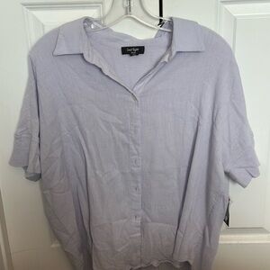 Lord & Taylor Lavender Short Sleeve Top